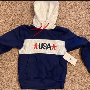 Spyder Kids Hoodie - Navy and White